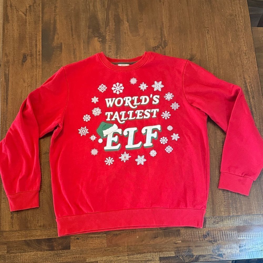 Holiday Time World's Tallest Elf Sweatshirt